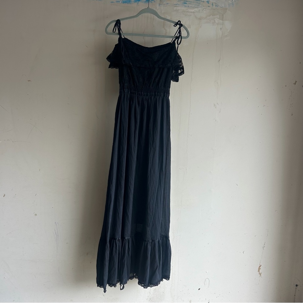 Gunne Sax Black Maxi Dress